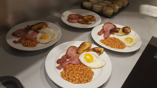 Chalet breakfast prepared by a seasonaire Chalet breakfast