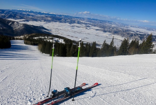 First tracks in Steamboat First tracks in Steamboat