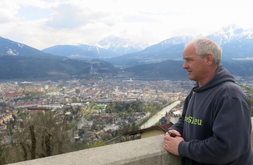 James overlooks Innsbruck