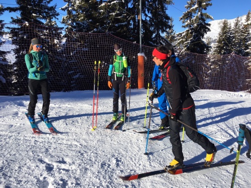 Skimo training with Arnaud Gasser of the Swiss team Skimo training with Arnaud Gasser of the Swiss team