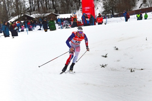 Andrew Musgrave doing well in cross country - photo Alex Standen Andrew Musgrave at Tour de Ski
