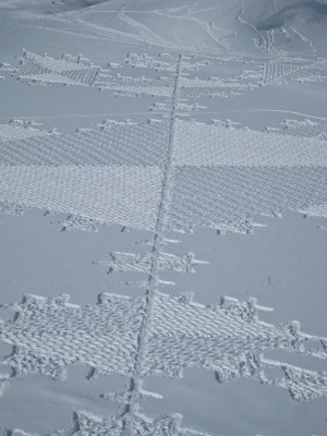 Crop Circles in the snow | PlanetSKI