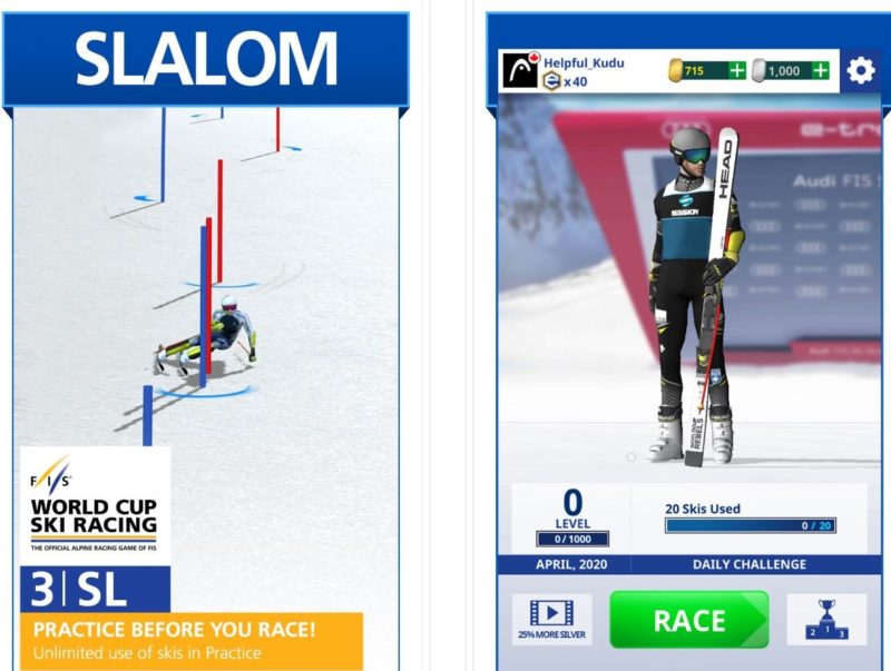 World Cup Ski Racing mobile game